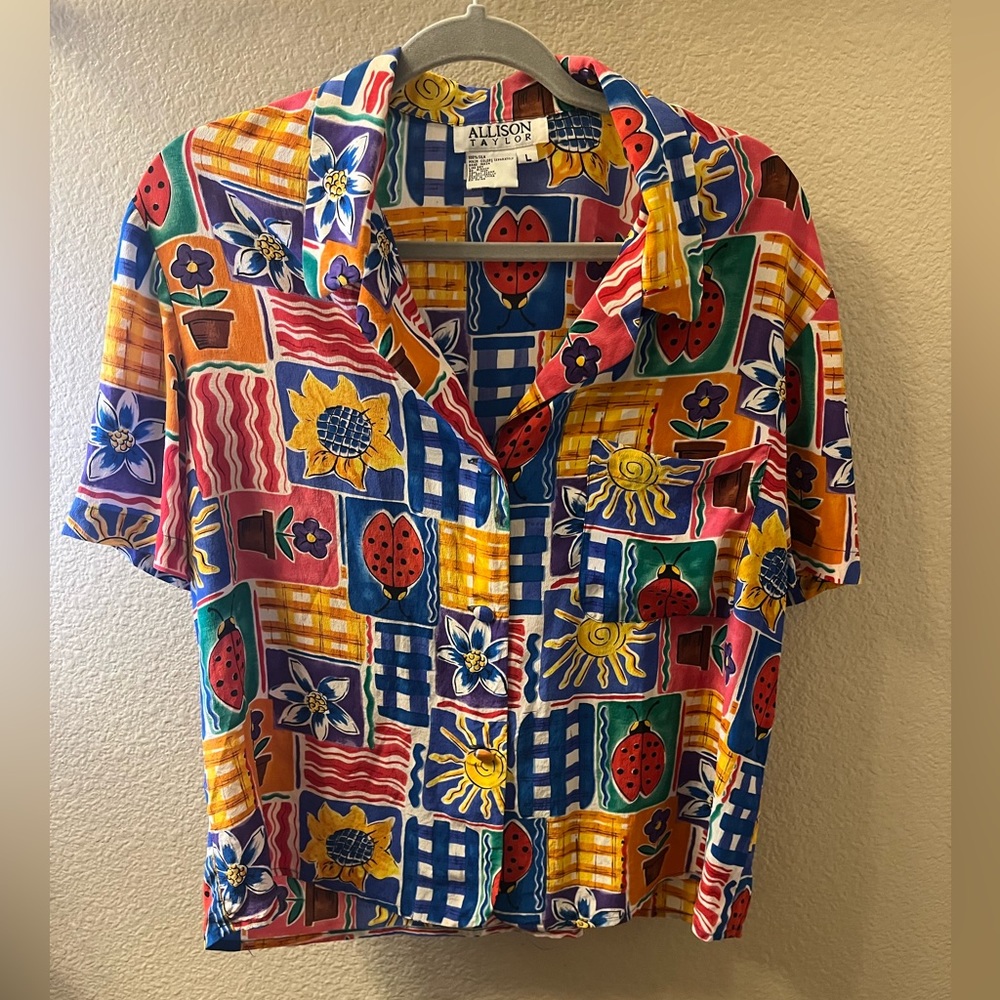 100% Silk Spring Blouse
